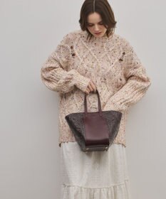 GRACE CONTINENTAL ケーブルニットトップ