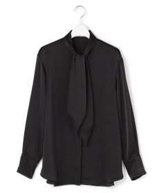 ICB L 【WEB＆一部店舗限定】 DrapySatin ボウタイブラウス