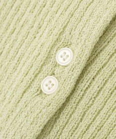 earth music&ecology 【予約】リブクロップドカーディガン