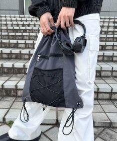 WEGO 【ユニセックス着用ITEM】コードデザインナップサック