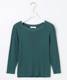 ANY SIS 【洗える】ネックポイントリブ ニット