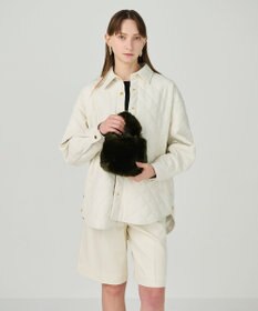 GRACE CONTINENTAL a point etcフェイクファーミニバッグ