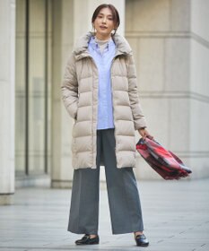 J.PRESS LADIES 【洗える】ANASTASIA milled ツータック ワイド パンツ