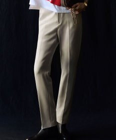 23区 【VERY掲載/撥水加工/洗える】TRストレッチギャバ テーパード パンツ アイボリー系