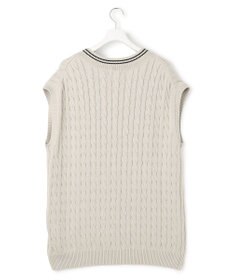 J.PRESS YORK STREET 【UNISEX】コットンケーブルチルデン ニットベスト