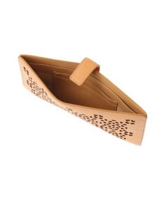genten フラッターカットワーク マチなし長財布