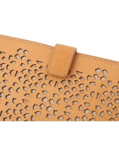 genten フラッターカットワーク マチなし長財布