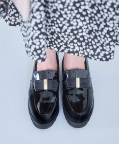 TOCCA NOBLE RIBBON LOFER SHOES ローファー ブラック系