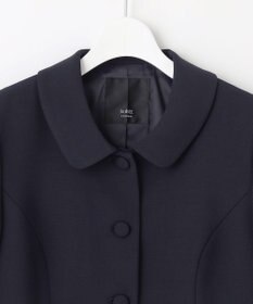 自由区 FORMAL 【お受験/セレモニーに】濃紺洗える/ストレッチワンピース+ジャケット