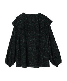 Green Parks 柄アソートラッフル衿ブラウス