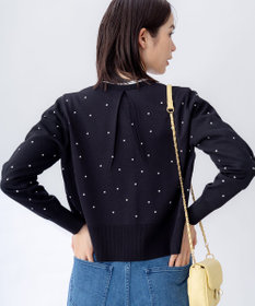 組曲 【WEB限定】ドットニット カーディガン