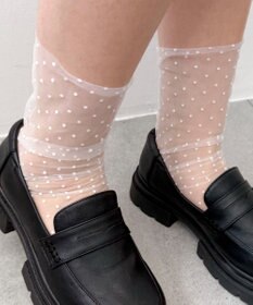 WEGO ドットシアーソックス
