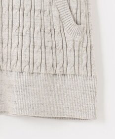 JOSEPH ABBOUD 【オリジナルオーガニックコットン使用/サスティナブル】JOE COTTONケーブル ニットパーカー