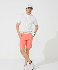 FILA GOLF／marie claire 【FILA GOLF】メッシュ加工ロゴ半袖ポロシャツ
