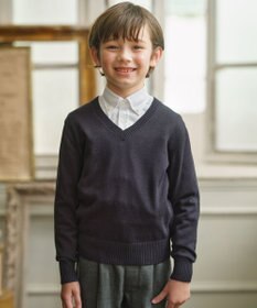 J.PRESS KIDS 【140-170cm】Vネック プルオーバー ニット