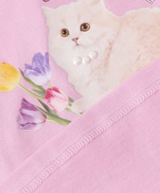 ANY KIDS フォトプリント ネコ Tシャツ