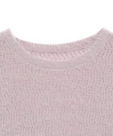 earth music&ecology モヘヤライクレースニット