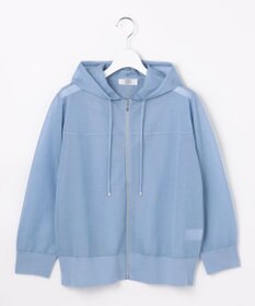 J.PRESS LADIES 【WEB限定カラーあり】SHEER LIGHT KNIT パーカー