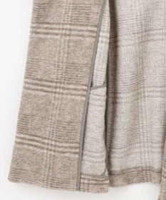 J.PRESS LADIES 【キルトピン付き】ECOLANAスライバーチェック フーデットアウター