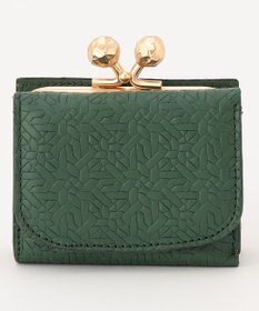 UNBILLION perche 抗菌レザー型押し外がまミニウォレット