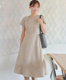 Tiaclasse L ピンタックステッチワンピース