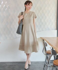 Tiaclasse L ピンタックステッチワンピース