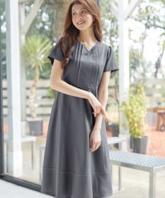 Tiaclasse L ピンタックステッチワンピース