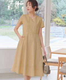 Tiaclasse L ピンタックステッチワンピース