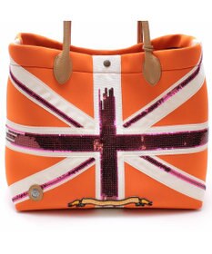 A.D.M.J. 【A4収納可】【魔法のように軽い】マジックライト/ユニオンジャックキューブトート34cm