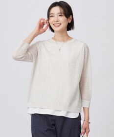 J.PRESS LADIES 【WEB限定カラーあり・洗える】Vis/Peスパーク シアー ニット