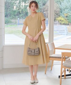 Tiaclasse L ピンタックステッチワンピース