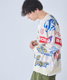 WEGO オーバーフィットロゴカーディガン