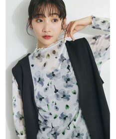 CRAFT STANDARD BOUTIQUE プリント柄スタンドネックプルオーバー