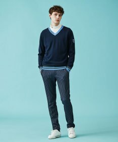 23区GOLF 【MEN】【手洗い可】裏地付き Vネックニット