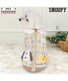PET PARADISE スヌーピー ボア ジップベスト 《仲良し》 小型犬