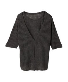 Green Parks テープヤーンドッキングニットプルオーバー