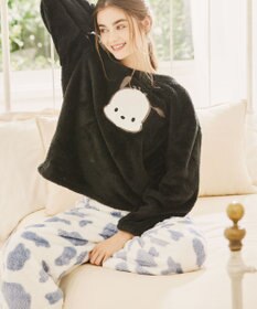 San-ai Resort（三愛水着楽園） 【SALE】【UNISEX】温活にもぴったり！ポチャッコペアルームウェアセット・サックス 【northerly】【サンリオキャラクターズ×San-ai Resortコラボ】