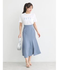 earth music&ecology パール付きマーメイドスカート