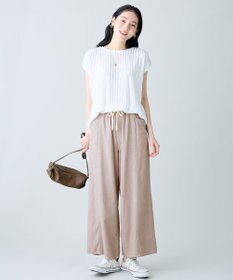 ANY L レースフレンチスリーブプルオーバー