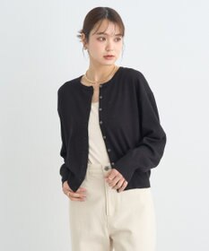 earth music&ecology ＵＶカット加工クルーネックニットカーディガン