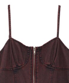 Green Parks ・ＳＵＧＡＲ　ＳＰＯＯＮ　コルセットデニムキャミワンピ