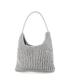 UNBILLION カシュカシュ cachecache / メタリックコード柄編みワンハンドルトート