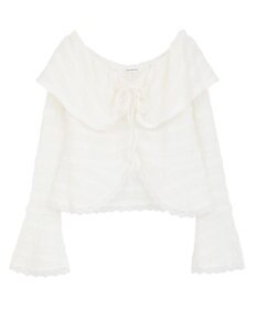 Green Parks シャーリングオフショルプルオーバー