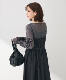 Green Parks ・ＳＵＧＡＲ　ＳＰＯＯＮ　コルセットデニムキャミワンピ