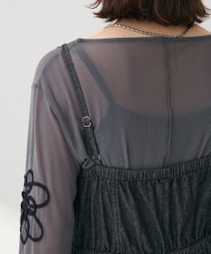 Green Parks ・ＳＵＧＡＲ　ＳＰＯＯＮ　コルセットデニムキャミワンピ