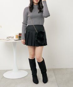 WEGO シャーリングポインテッドロングブーツ