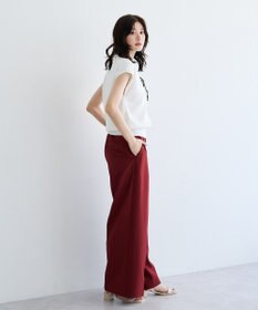 YECCA VECCA 配色フリルカーディガン