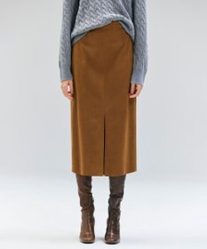 BEIGE， CISCO / フェイクスエードIラインスカート