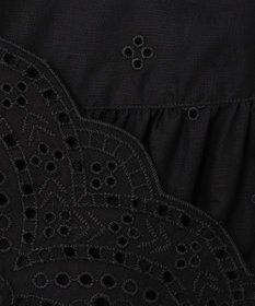 23区 【SLOW/洗える】エンブロイダリーレース ブラウス