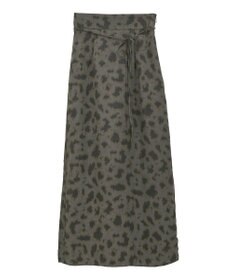 CRAFT STANDARD BOUTIQUE ヒョウ柄プリントIラインスカート